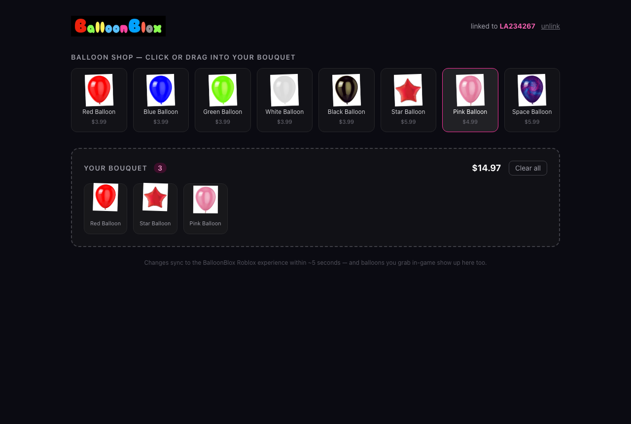 The web bouquet builder
